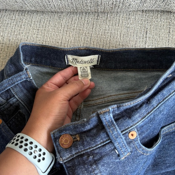 Madewell Mid-Rise Stovepipe Blue Denim Classic Straight Jeans - Picture 3 of 8